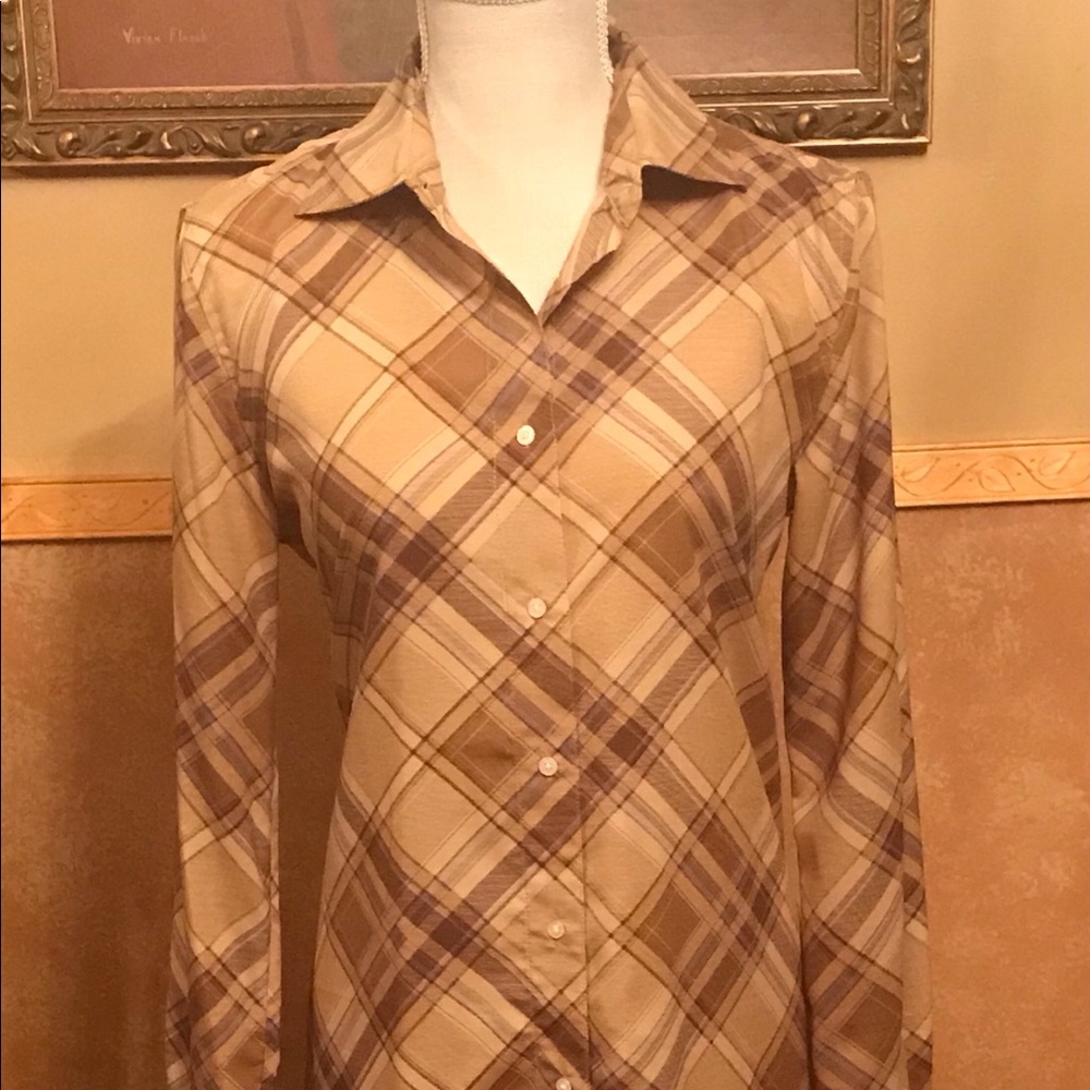 Ralph Lauren Sz8 Plaid Shirt Dress.